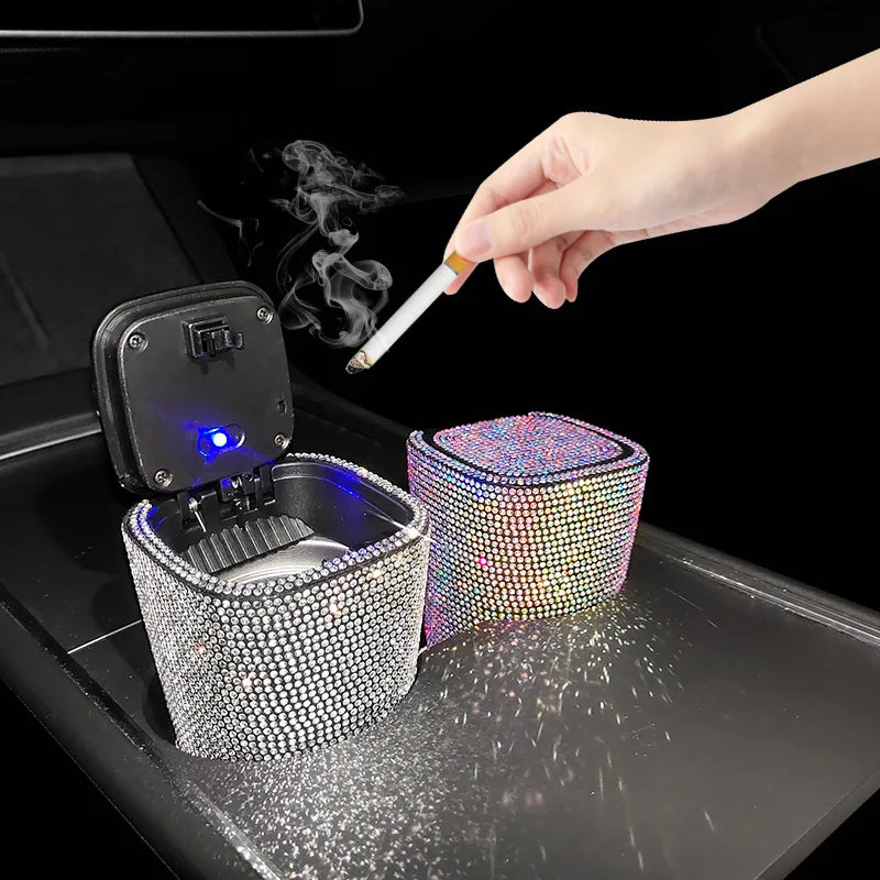 "DIAMONDS ARE A GIRLS BEST" LED CAR ASHTRAY