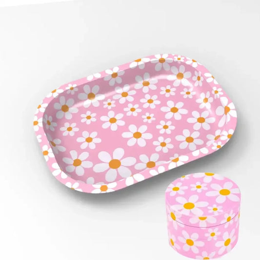 "AMOURA" DAISY ROLLING TRAY