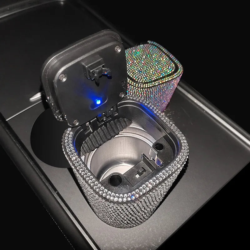 "DIAMONDS ARE A GIRLS BEST" LED CAR ASHTRAY