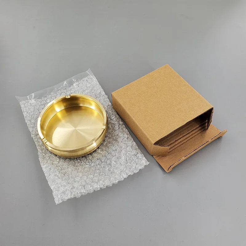 "ATTICUS" BRASS ASHTRAY